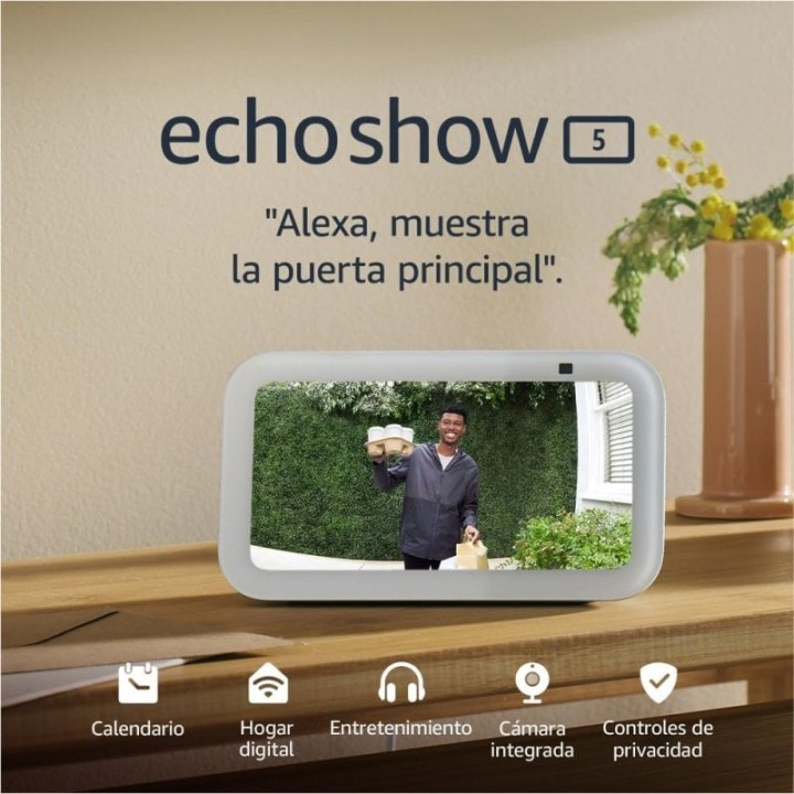 Amazon Echo Show 5 (3ª Generación) Pantalla Táctil Inteligente con Alexa Gris Azulado