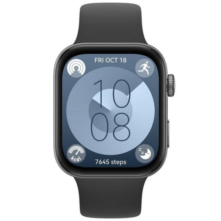 Huawei Watch Fit 3 Reloj Smartwatch AMOLED Negro con Correa de Fluoroelastómero Negra