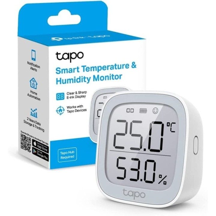 TP-Link Tapo Pack H100 HUB Inteligente con Alarma + T315 Monitor de Temperatura y Humedad