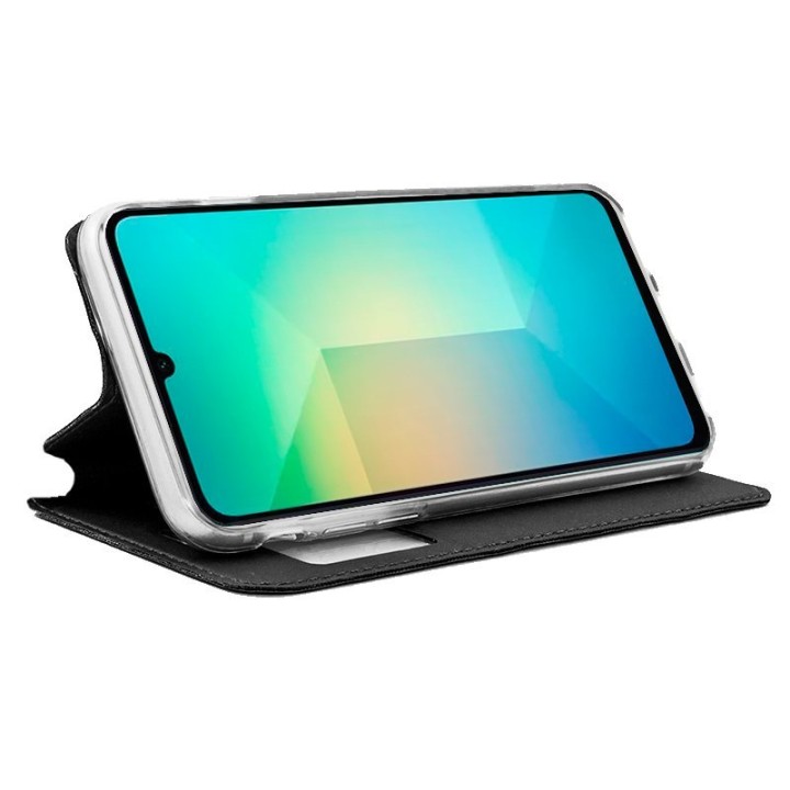 Cool Funda Flip Cover Liso Negro para Samsung Galaxy A06