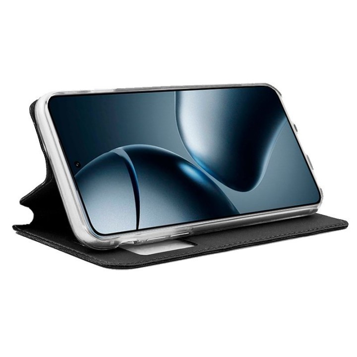 Cool Funda Flip Cover Liso Negro para Xiaomi 14T