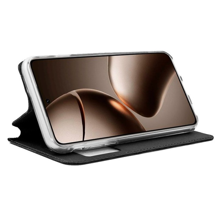 Cool Funda Flip Cover Liso Negro para Xiaomi 14T Pro