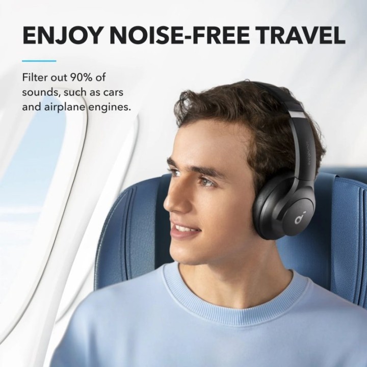 Soundcore Q20i Auriculares Bluetooth con Cancelación Activa de Ruido Híbrida Azules