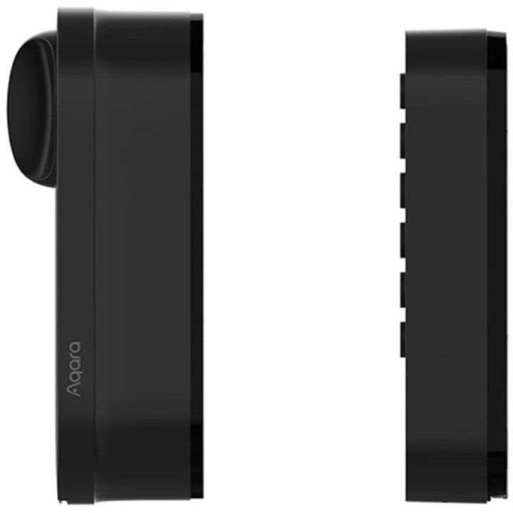 Aqara Smart Lock U200 Kit Cerradura Inteligente Matter, Negra, con Etiqueta NFC y accesorios