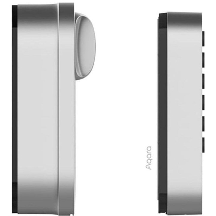 Aqara Smart Lock U200 Kit Cerradura Inteligente Matter, Plata, con Etiqueta NFC y accesorios