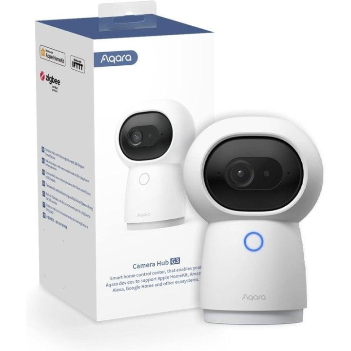 Aqara Camera Hub G3 Cámara de Seguridad Inteligente 2K WiFi Zigbee 3.0 Blanca
