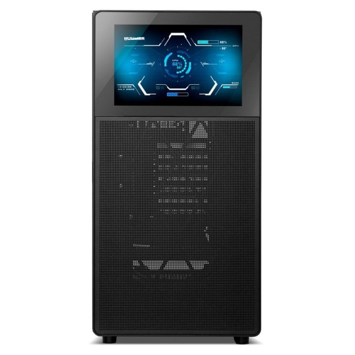 Nox Hummer BIOS Semi Torre ATX con Pantalla LCD Cristal Templado USB-C Negra