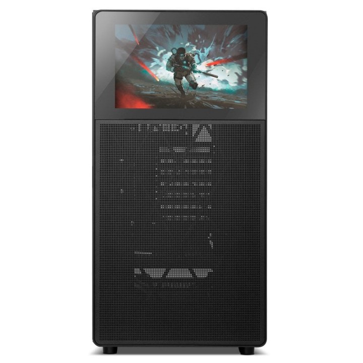 Nox Hummer BIOS Semi Torre ATX con Pantalla LCD Cristal Templado USB-C Negra