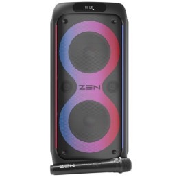 Zen Rings Altavoz Portable Bluetooth LED RGB 600W PMPO + Micrófono Karaoke