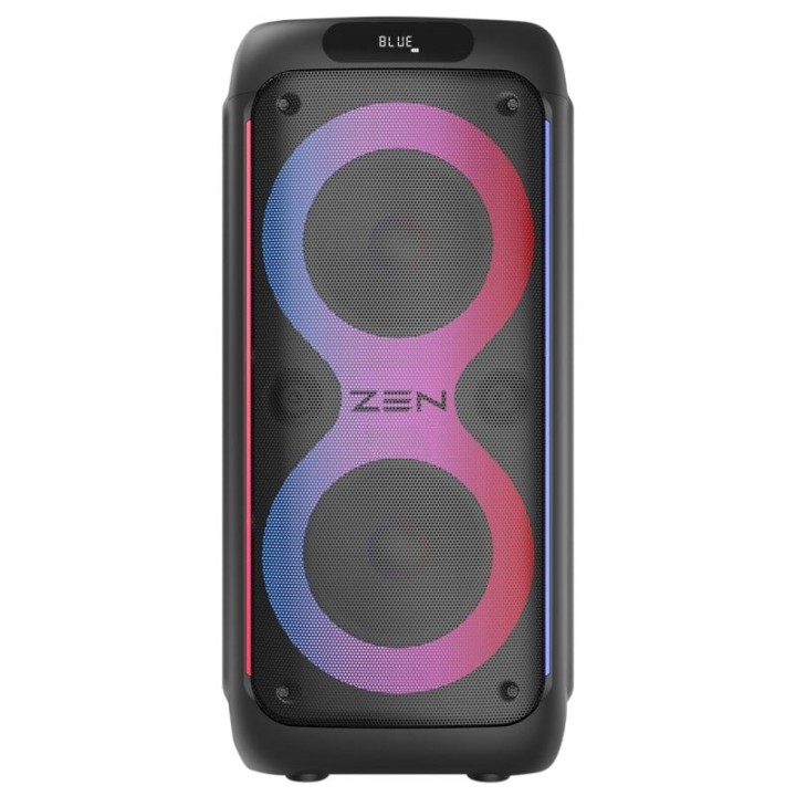 Zen Rings Altavoz Portable Bluetooth LED RGB 600W PMPO + Micrófono Karaoke