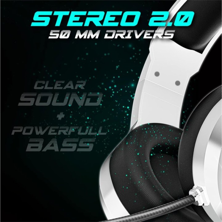 Spirit of Gamer PRO-H8 Auriculares Gaming RGB Blancos
