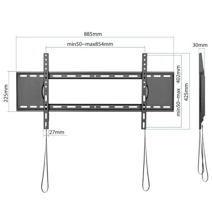 Iggual Soporte Pared TV Fijo 43"-90" 80kg