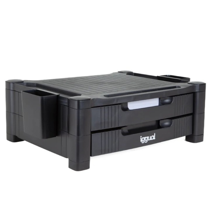 Iggual EM2C Soporte para Monitor de Escritorio Negro