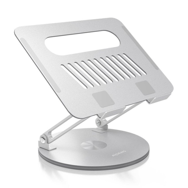 Aisens Soporte de Sobremesa XL Giratorio Ajustable para Portátil/Tablet 10-17 Plata