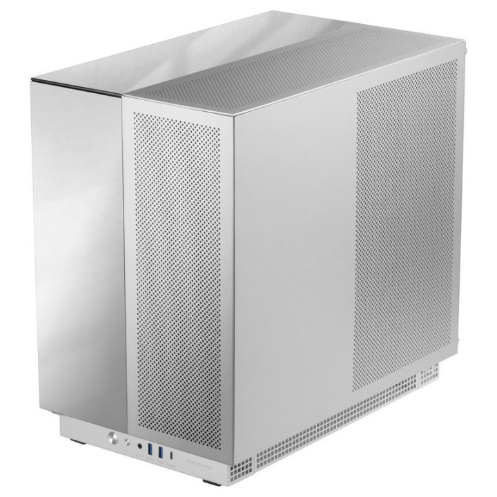 Mars Gaming MC-NOVA3 Caja Gaming Custom XXL E-ATX Tripe Cristal Cromado Aluminio USB-C Blanco