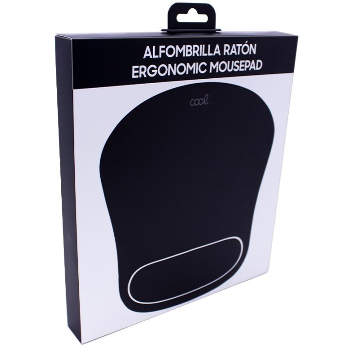 Cool Ergonomic Mousepad Alfombrilla Ratón con Reposamuñecas Negra