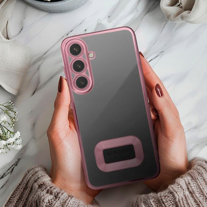 Cool Carcasa Borde Metalizado Rosa para Xiaomi Redmi 14C / Poco C75