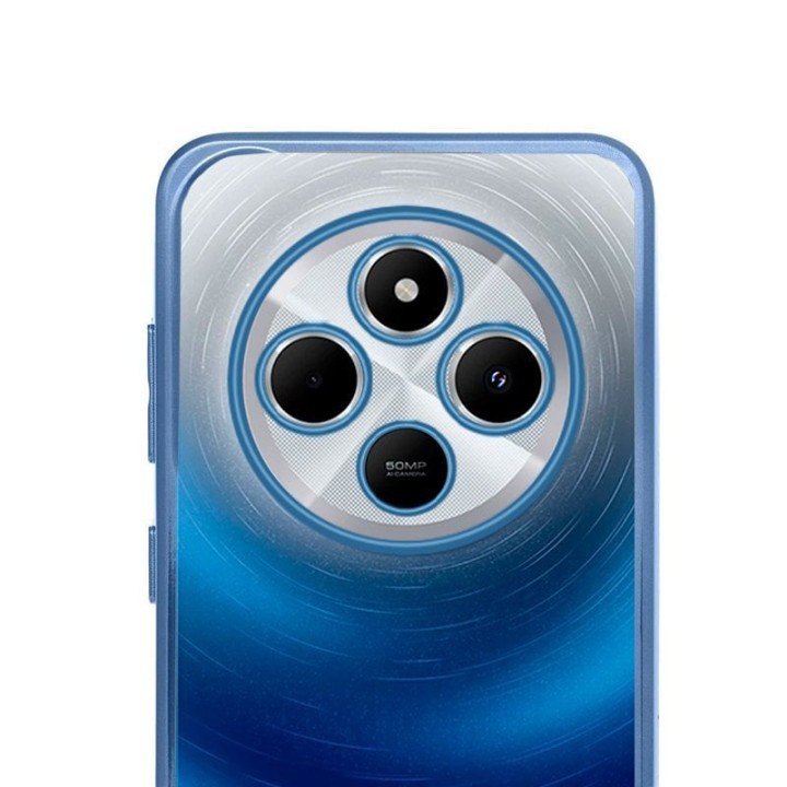 Cool Carcasa Borde Metalizado Azul para Xiaomi Redmi 14C / Poco C75