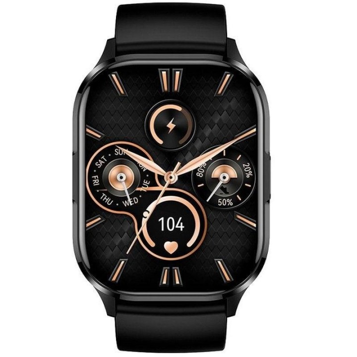 Cool Delta Reloj Smartwatch (AMOLED, Llamadas, Salud, Deporte) Silicona Negro
