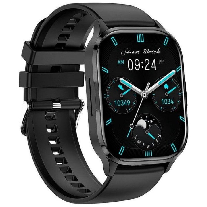 Cool Delta Reloj Smartwatch (AMOLED, Llamadas, Salud, Deporte) Silicona Negro