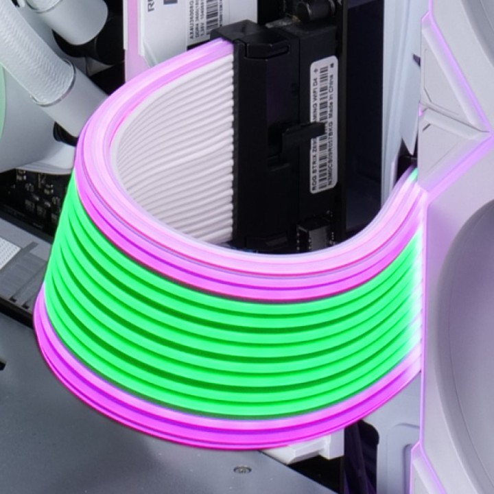 Lian-Li Strimer Wireless Cable de Extensión ARGB para GPU 2x8 Pines 340mm con Control Inalámbrico