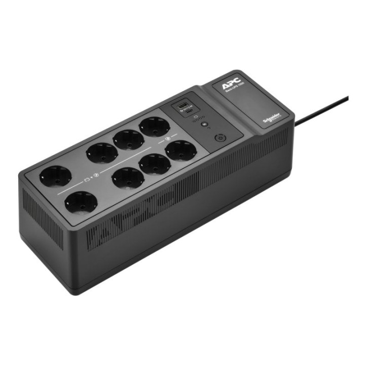 APC Back-UPS 1050 SAI para Montaje en Suelo/Pared 1050VA 600W 230V con 8 Tomas Schuko CEE 7/3
