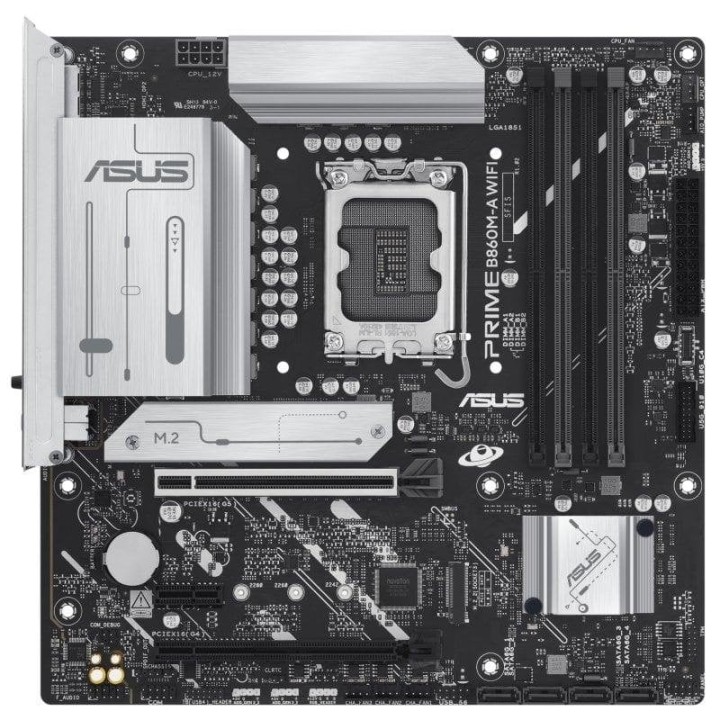 Placa Base ASUS PRIME B860M-A WIFI Intel B860 LGA1851 DDR5 micro ATX WiFi 6E 2.5GbE M.2 RAID