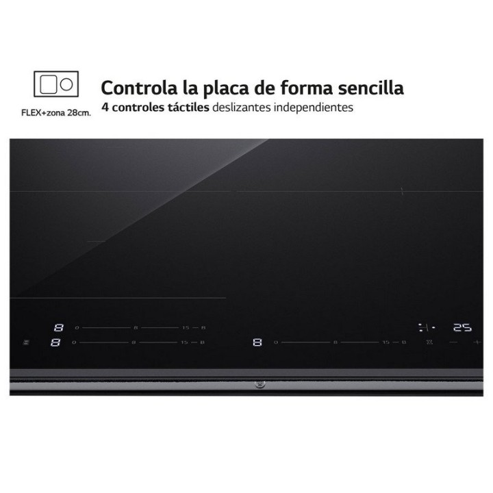 LG CBIZ2432B Flex ThinQ Placa de Inducción 3 Zonas 59cm Negra