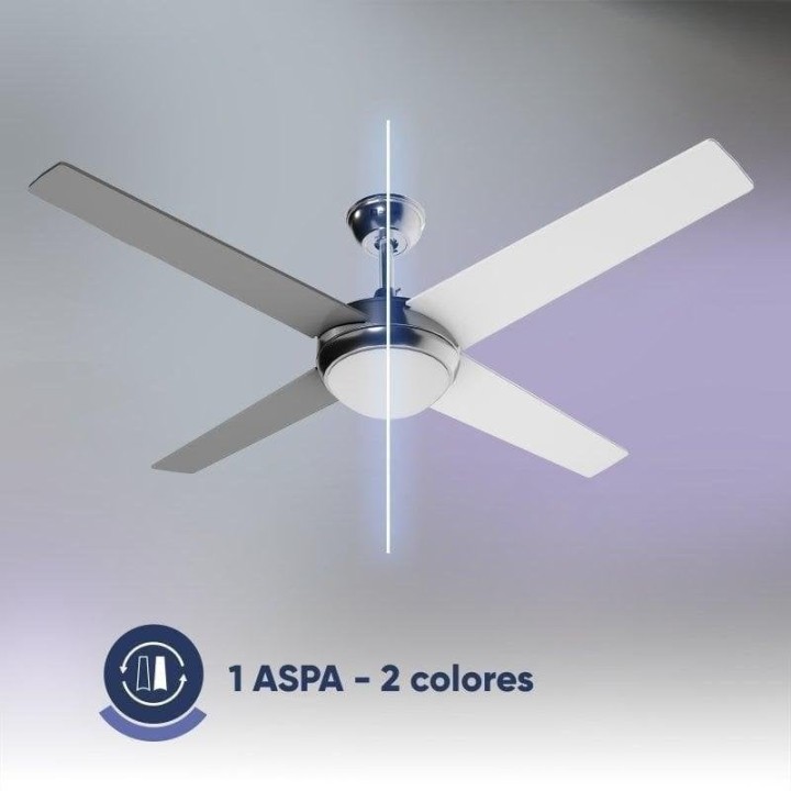 Origial AIRBLISS CEILING 25WIN WIFI Ventilador de Techo 106 cm Motor DC 25W con Luz y WIFI Inox
