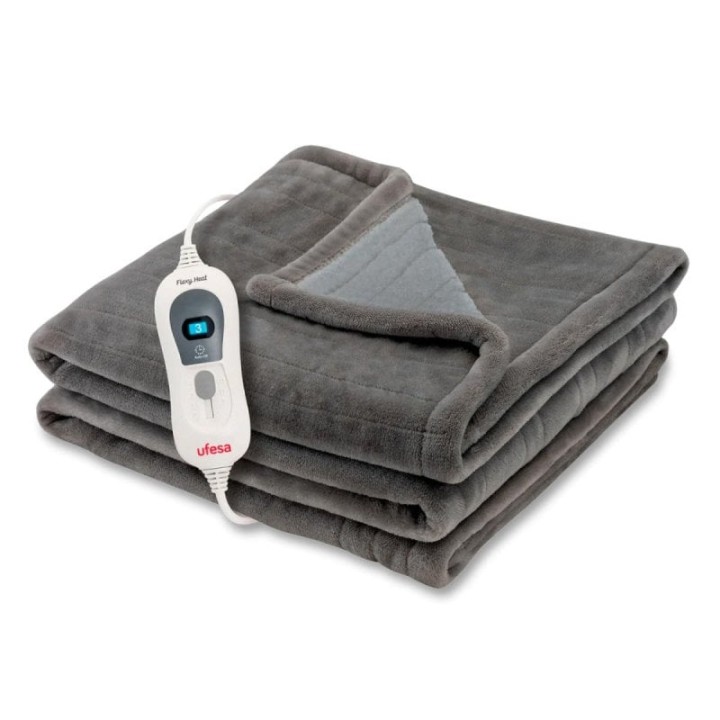 Ufesa Softy Fleece Manta Térmica Eléctrica 120W 150x100cm Gris