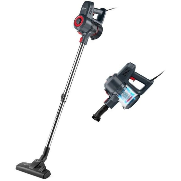 Ufesa Tropical Aspirador Escoba/Mano con Cable 600W Gris/Rojo