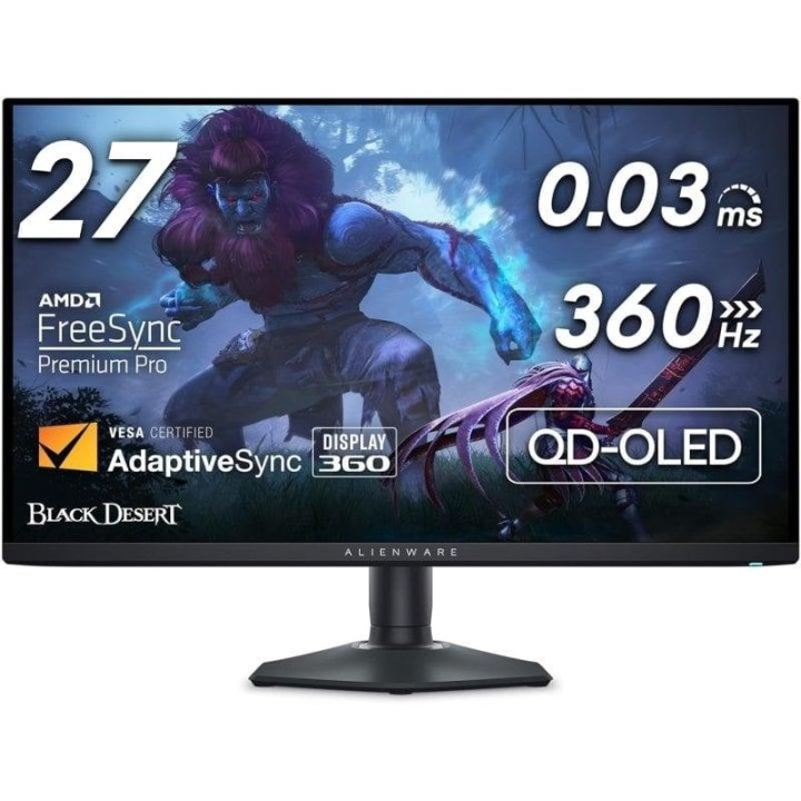 Dell Alienware AW2725DF 26.7" QD-OLED QHD 360Hz 0.03ms Altura Ajustable FreeSync Premium Pro