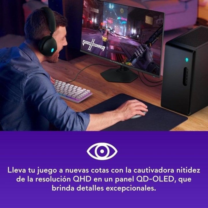Dell Alienware AW2725DF 26.7" QD-OLED QHD 360Hz 0.03ms Altura Ajustable FreeSync Premium Pro