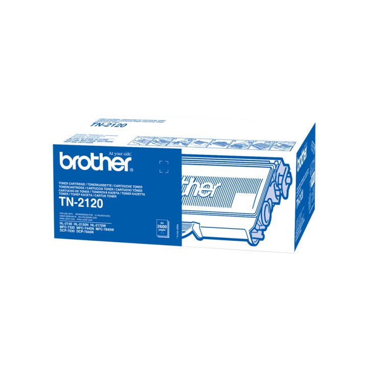 Toner BROTHER Laser Negro 2600 páginas (TN-2120)