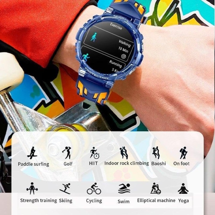 Cool Clever Reloj Smartwatch Silicona Rosa (Llamadas, Salud, Deporte)