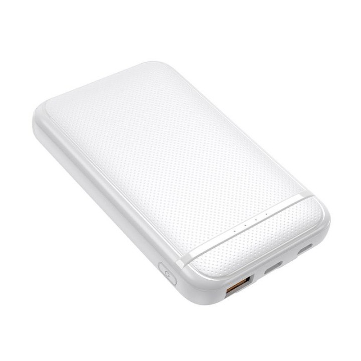Cool Batería Externa Power Bank 5000 mAh con Cables USB-C / Lightning Blanco