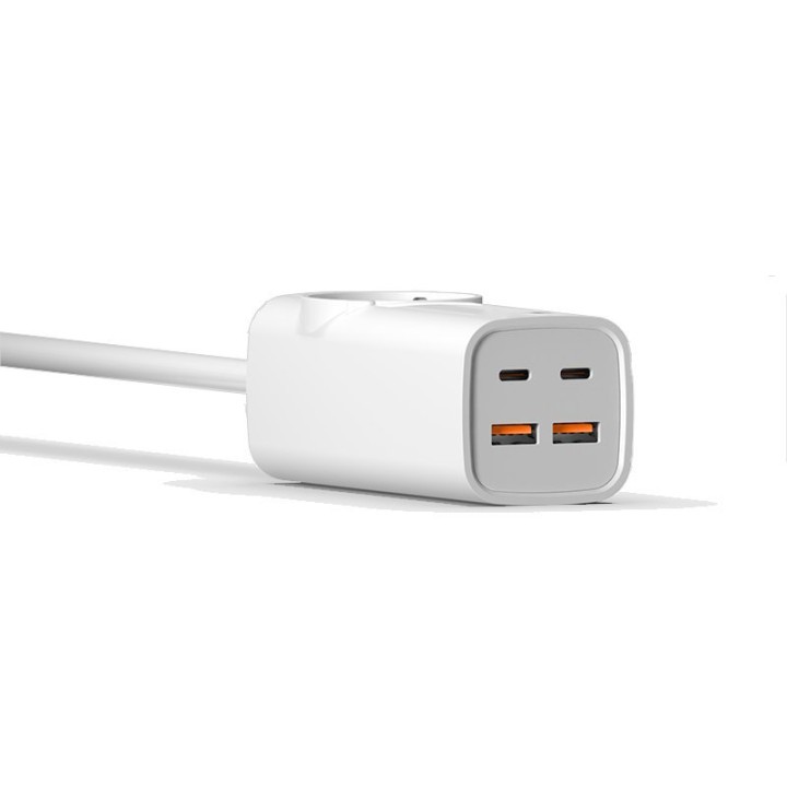 Cool Cargador Universal Multipuerto 65W Regleta 5 Puertos Blanco
