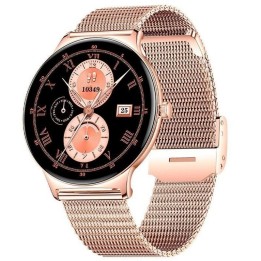 Cool Ultrathin Reloj Smartwatch (AMOLED, Llamadas, Salud, Deporte) Rosa + 2 Correas