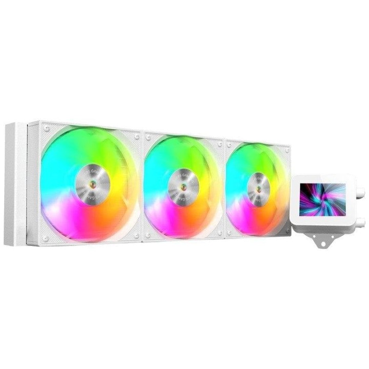 Mars Gaming ML-VISION360 Refrigeración Líquida AiO TDP 600W 3 Ventiladores ARGB Pantalla LCD Blanco