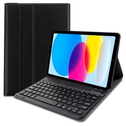 Funda COOL para iPad (2022 / 2024) 10.9 (10 Gen.) / iPad 11 2025 Teclado Bluetooth Polipiel Negro
