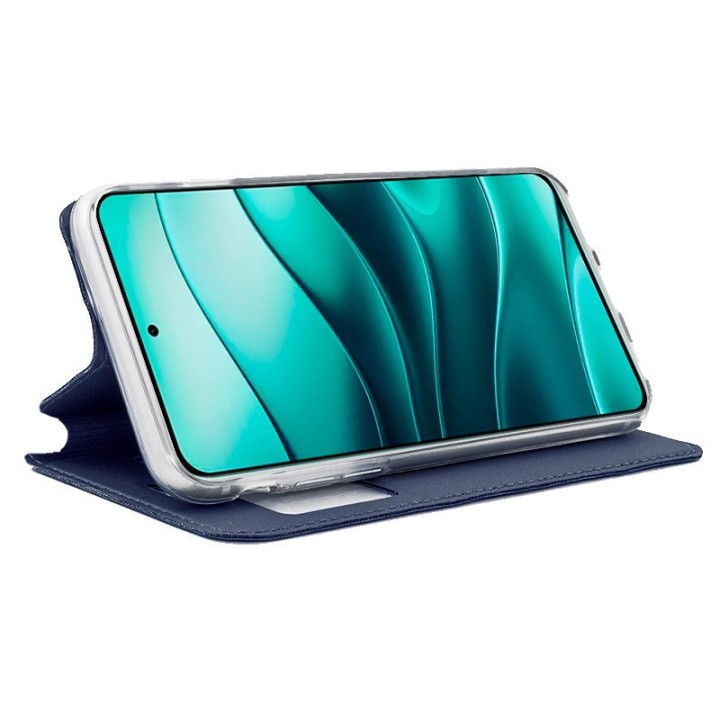 Cool Funda Flip Cover Liso Azul para Xiaomi Redmi Note 14 5G