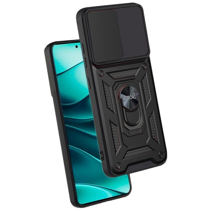 Cool Carcasa Hard Ring Negro para Xiaomi Redmi Note 14 5G