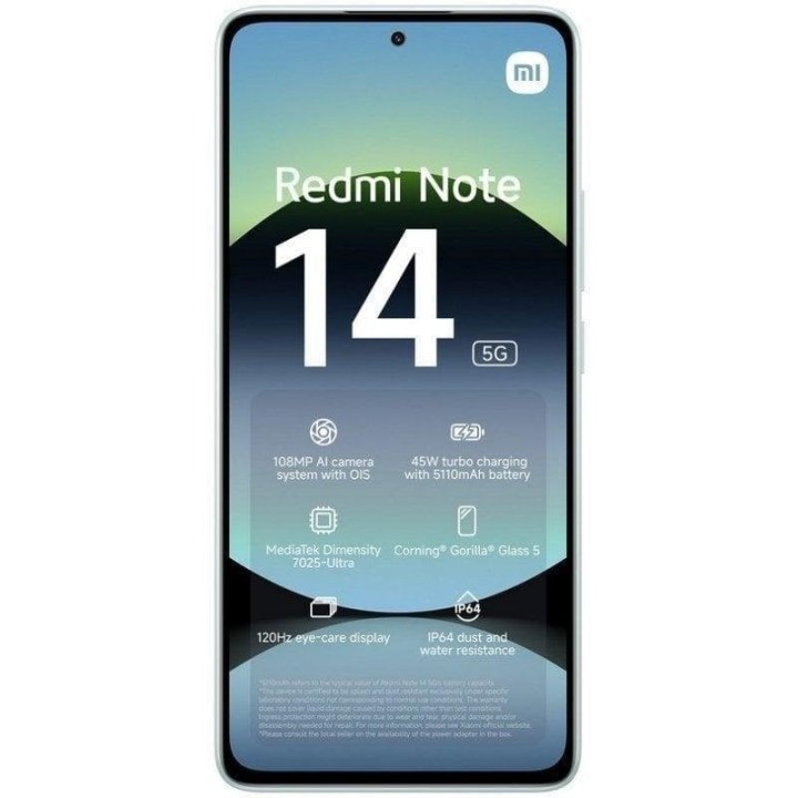 Xiaomi REDMI Note 14 5G 8GB 256GB 6.67" Verde Coral