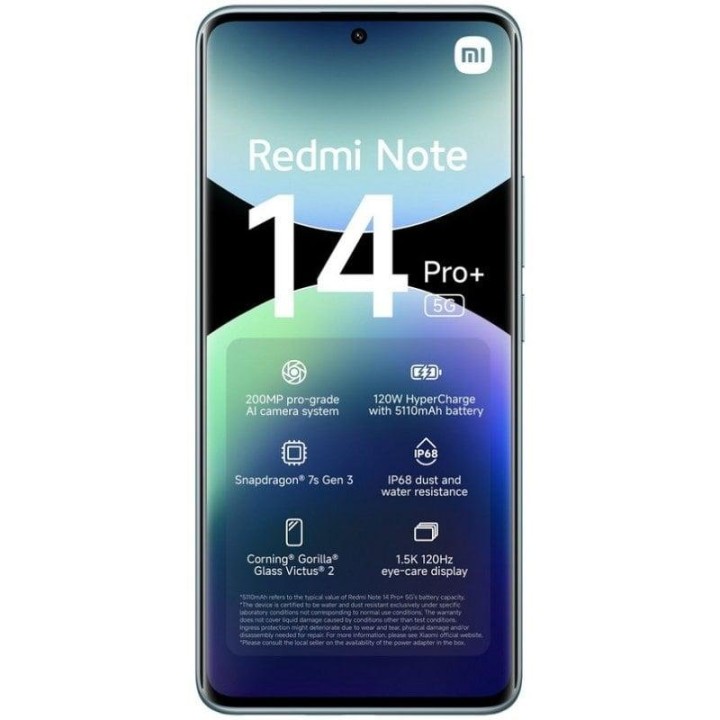 Xiaomi REDMI Note 14 Pro Plus 5G 12GB 512GB 6.67" Azul Hielo