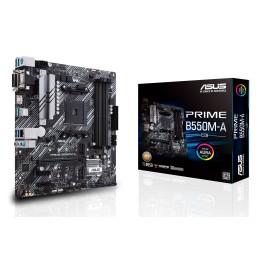 ASUS B550M-A/CSM:(AM4) 4DDR4 HDMI DVI-D VGA RJ45 mATX