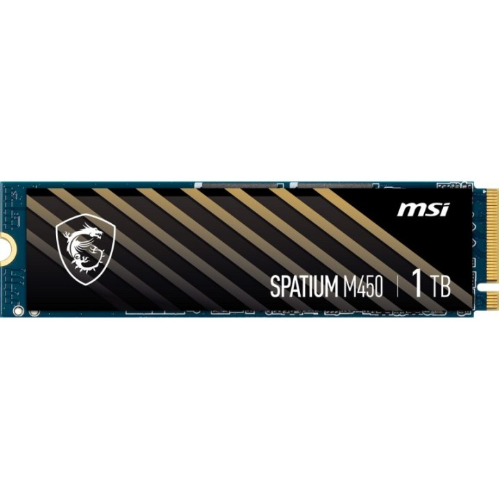 MSI SPATIUM M450 1TB Disco SSD 3400MB/s NVMe PCIe 4.0 M.2 Gen4 3D NAND