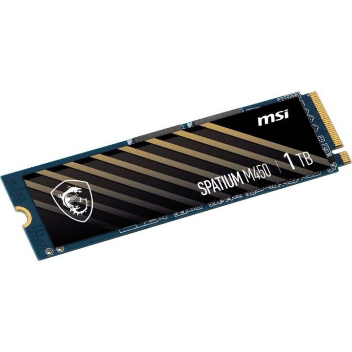 MSI SPATIUM M450 1TB Disco SSD 3400MB/s NVMe PCIe 4.0 M.2 Gen4 3D NAND