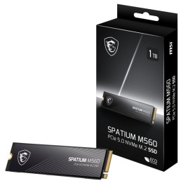 MSI SPATIUM M560 1TB Disco SSD 10200MB/s NVMe PCIe 5.0 M.2 Gen5 3D NAND