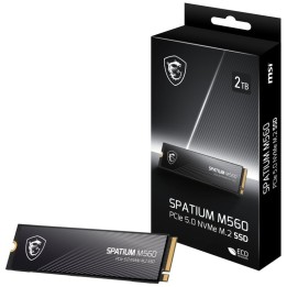 MSI SPATIUM M560 2TB Disco SSD 10300MB/s NVMe PCIe 5.0 M.2 Gen5 3D NAND