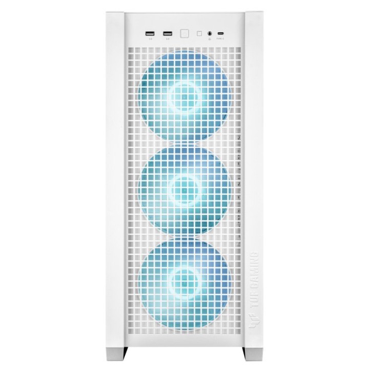 ASUS TUF Gaming GT302 ARGB Midi Tower EATX Cristal Templado USB-C Blanca